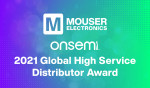 마우저가 2021 온세미 글로벌 우수 서비스 유통기업 상을 수상했다