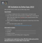 VIP Invitation to Doha Expo 2023.docx 파일 본문