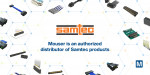 마우저가 삼텍 공인 유통 기업으로서 광범위한 제품 포트폴리오를 제공한다
