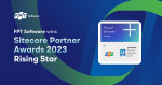FPT Software has been recognized as a “Rising Star” in the 2023 Sitecore Partner Awards. (Graphic: B