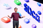 삼성전자 DX부문장 한종희 부회장이 삼성 개발자 콘퍼런스 2023에서 기조연설을 하고 있다