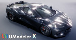 UModeler X supports 3D modeling, modifiers, rigging, and painting, streamlining the creation of real