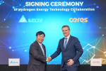 Ceres CEO, Phil Caldwell, and Delta Head of Hydrogen Energy Business Division, Charles Tsai (Photo: 