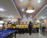 부천대학교 하나향기봉사동아리 회원들이 삼광재가노인지원서비스센터에서 아로마 손마사지 봉사를 진행했다