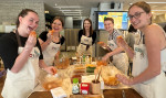 샘표가 23일 미국 조지아대학교 학생들과 함께 한국 음식을 만드는 쿠킹클래스를 열었다