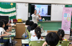 북성초등학교 학생들을 대상으로 진행된 ‘찾아가는 학교 구강교육사업’ 모습