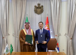 H.E. Sultan Al-Marshad, CEO of the SFD, and H.E. Siniša Mali, Serbia’s Deputy Prime Minister and Min