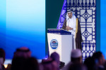 Saudi Minister of Investment, H.E. Khalid A. Al-Falih, addresses delegates at the 28th World Investm