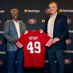 George Kurian, CEO, NetApp and John Lynch, President of Football Operations/General Manager, San Fra