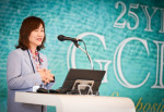 남궁현 GC녹십자 국내영업부문장이 인사말을 하고 있다