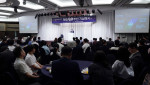 HS효성인포메이션시스템 양정규 대표가 창립기념사를 하고 있다
