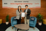 Signing ceremony held at 500 Global’s Palo Alto headquarters on August 28, 2025, featuring Christine
