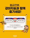 강아지숲 추석맞이 온라인 프로모션 포스터