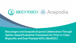 Biocytogen and Acepodia Expand Collaboration Through Option-based Evaluation Framework for First-in-Class Bispecific and Dual-Payload ADCs (BsAD2C)