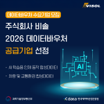 비솔 ‘2026 데이터바우처 지원사업’ 공급기업 선정