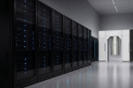 IQM Radiance quantum computer (right) co-located with classical HPC infrastructure (left) in a data 