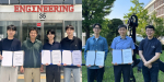 왼쪽부터 백승준 서울대 건설환경도시공학부 박사과정생, 박용성 서울대 건설환경도시공학부 교수, 황원재 서울대 건설환경도시공학부 학생, 전재윤 서울대 건설환경도시공학부 학생, 송승우 