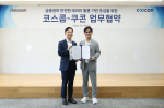 쿠콘과 코스콤이 안전한 데이터 활용 생태계 조성을 위한 전략적 업무협약을 체결했다. 왼쪽부터 김도연 코스콤 상무, 김종현 쿠콘 대표