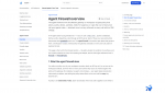 Agent Firewall 문서 개요 — 정책 하나를 API 키에 붙이면 매 호출에 적용되고 SDK 변경이 필요 없다. 판정은 allow·audit·deny·sanitize·pen