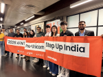 ‘2026 AFINIT Pre-Unicorn Step Up India’에 참가한 창업가들이 지난 23일 인도 구루그람 트루밸런스 오피스에서 어피닛의 현지 진출·운영 경험을 듣고 있