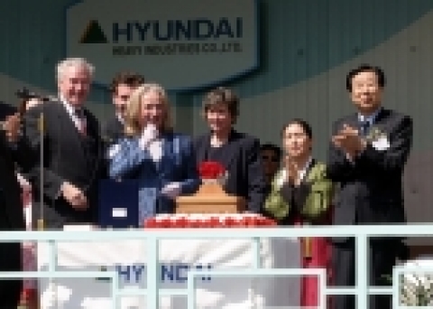 지난 26일 명명식을 가진「노드르 마즈(NORD MARS)」호.