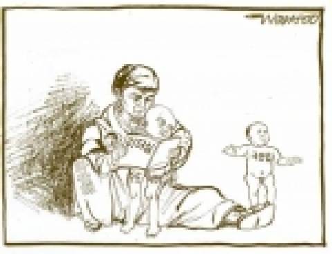 [시사만화]이원수 화백의 ‘근심(槿心)’