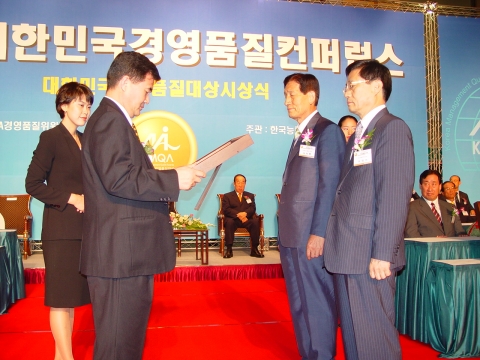 한국특허정보원, 2004년 제6회 대한민국경영품질대상 품질경영부문 최우수상 수상