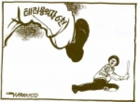 [시사만화]이원수 화백의 ‘압도적인 위력’