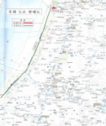 우회 도로 안내 지도