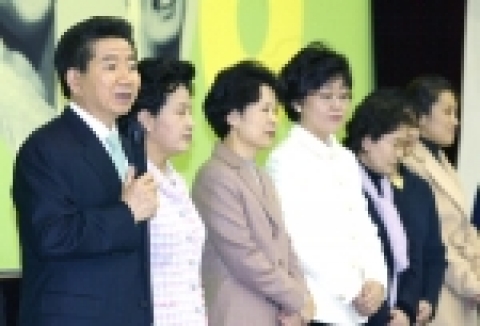 노무현 대통령은 여성개발원에서 열린 ‘여성계 신년 인사회’에 참석해 인사말을 하고 있다. 