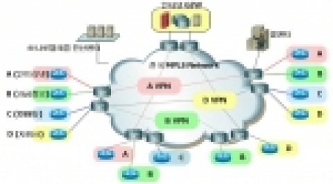 MPLS VPN 망 구성도
