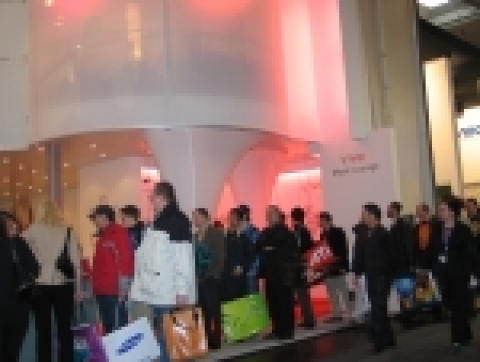레인콤, CEBIT 아이리버 부스 3