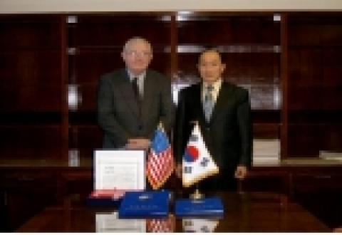 축산연/Texas A&M대학 축산과학기술협력 합의각서 체결(2005. 3. 9)