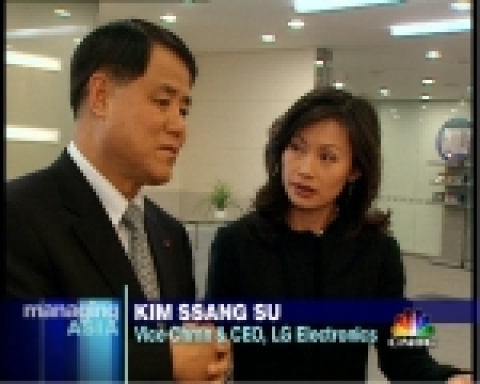 싱가포르에 본사를 두고 있는 CNBC 아시아는 18일 아시아의 CEO 및 비즈니스 리더들을 소개하는 「Managing Asia」에서 LG전자 김쌍수 부회장의 경영철학과 신념 등에 
