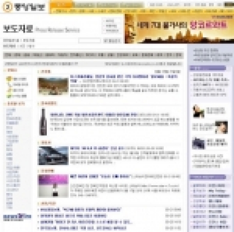 인터넷 중앙일보 보도자료 뉴스 화면