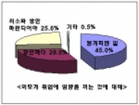구직자 25%는 다른 능력이 우수했음에도 불구하고 단지 자신의 외모 때문에 취업에 실패한 적이 있다고 생각하는 것으로 조사됐다