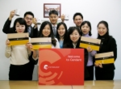 Cendant의 자회사가 된 Gullivers Travel Associates Korea 직원들