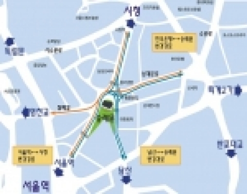 숭례문 주변 교차로 통행방법