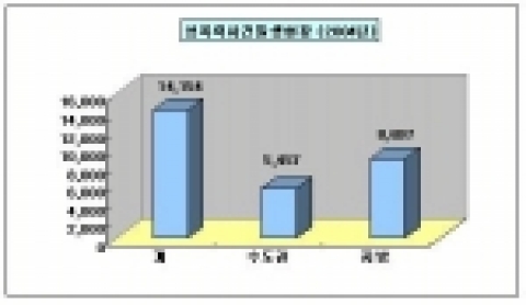 성폭력사건 발생현황(2004년) (자료출처:경찰청)