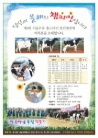 서울우유협동조합(조합장 : 김재술)은 오는 6월 2일 농협 안성연수원에서 우수 젖소 품종을 가리는 홀스타인 경진대회를 개최한다.