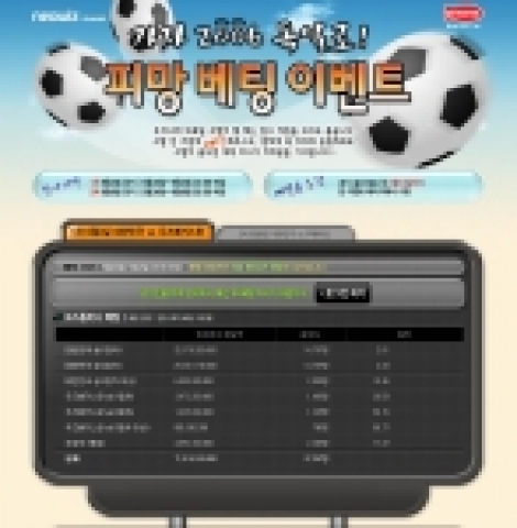 네오위즈(대표 나성균) 게임 전문 사이트 피망(www.pmang.com)에서는 대한민국 축구도 응원하고 대박 행운도 얻을 수 있는 '피망 베팅 이벤트'를 실시한다고 밝혔다.