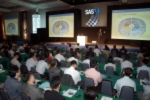 SAS(쌔스)코리아(대표 조성식 www.sas.com/korea)는 오늘 힐튼호텔에서 개최한 ‘SAS 포럼 코리아 2005’에서 금융, 공공, 정보통신 등 각계의 CIO 및 IT 담당자 800여명이 모이는 성황을 이루었다고 밝혔다.