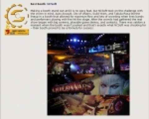 엔씨소프트(대표 金澤辰, www.ncsoft.net)는 북미 유명 MMO(Massively Multiplayer Online) 게임 커뮤니티인 스트래틱스(www.stratics.com)가 수여하는 E3 관련 ‘골든 콕스 어워드(The Golden Cogs Awards)’에서 총 8개 부문 중 6개의 상을 수상했다고 밝혔다.
