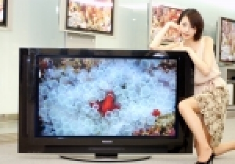 LG전자가 국내 및 북미시장에 출시한 세계 최초로 하드디스크를 내장한 HDR(Hard Disk Recorder) PDP TV. [사진제공:LG전자]