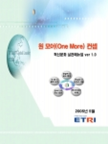 ETRI는 “원 모어(One More)”라는 메인 컨셉을 바탕으로 다섯 가지의 실천 컨셉으로 구성된 혁신문화운동 구상을 확정하여, 핸드북형식의 실천매뉴얼을 전 직원에게 배포했다.