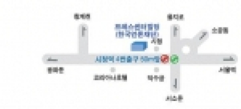 프레스센터 약도입니다.