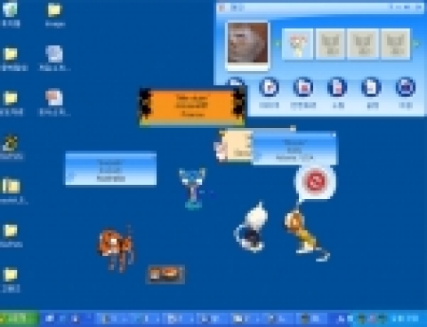 고페츠를 통해 각국의 유저들이 대화를 나누고 있다.