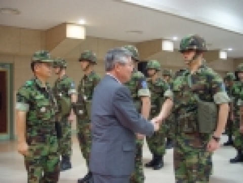 2일, 오후 2시 관동대학교 행정연구동 대강당에서는 ‘학군 하계 입영 입소 신고식’이 진행됐다.
