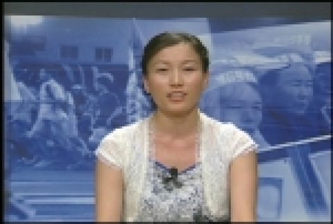 '다국어 이주노동자뉴스'의 진행자로 나선 몽골 유학생 나라