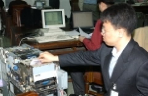 금융자동화기기 상설시험장 모습.